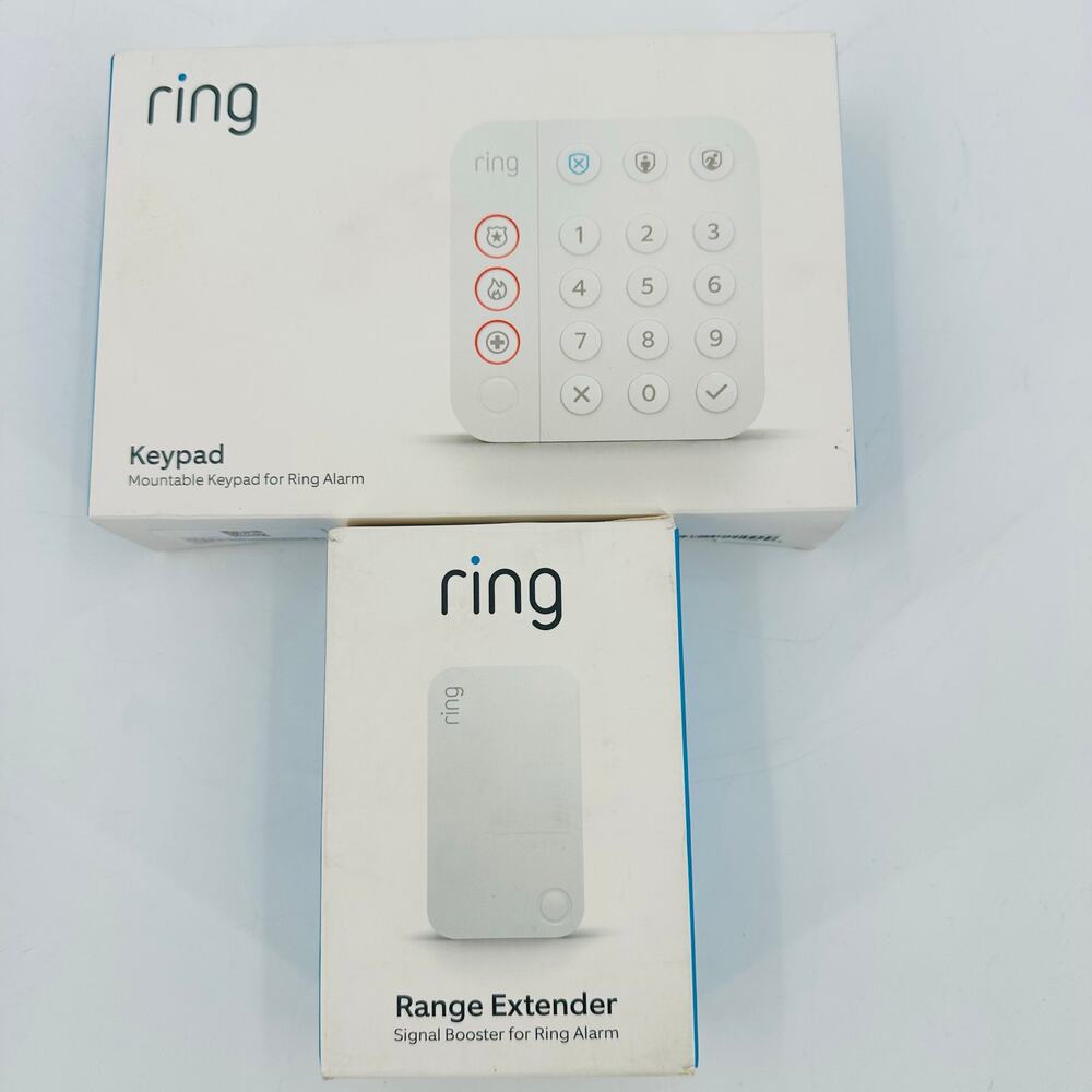 Ring Alarm System Mountable Keypad 2nd Gen + Range Extender Signal Booster Lot